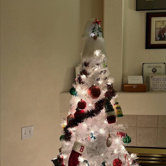 Gnome Christmas Tree Topper White - Picture 4 of 5